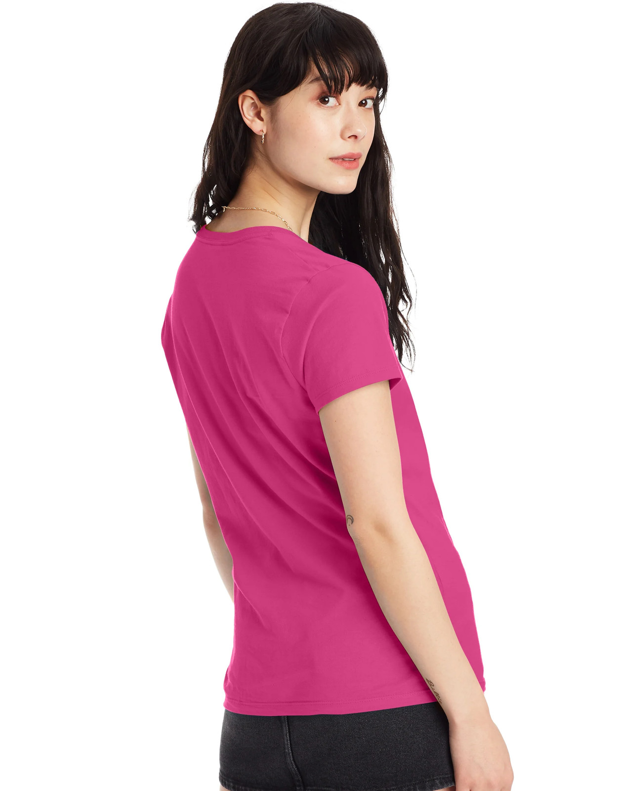 Hanes Womens T-Shirt 2-Pack Tee V-Neck Nano-T Short Sleeve Ultra-light cotton