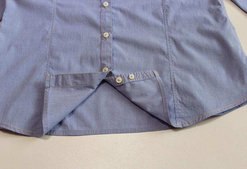 Women Napapijri shirt blue cotton 40/L/48 #B6S2