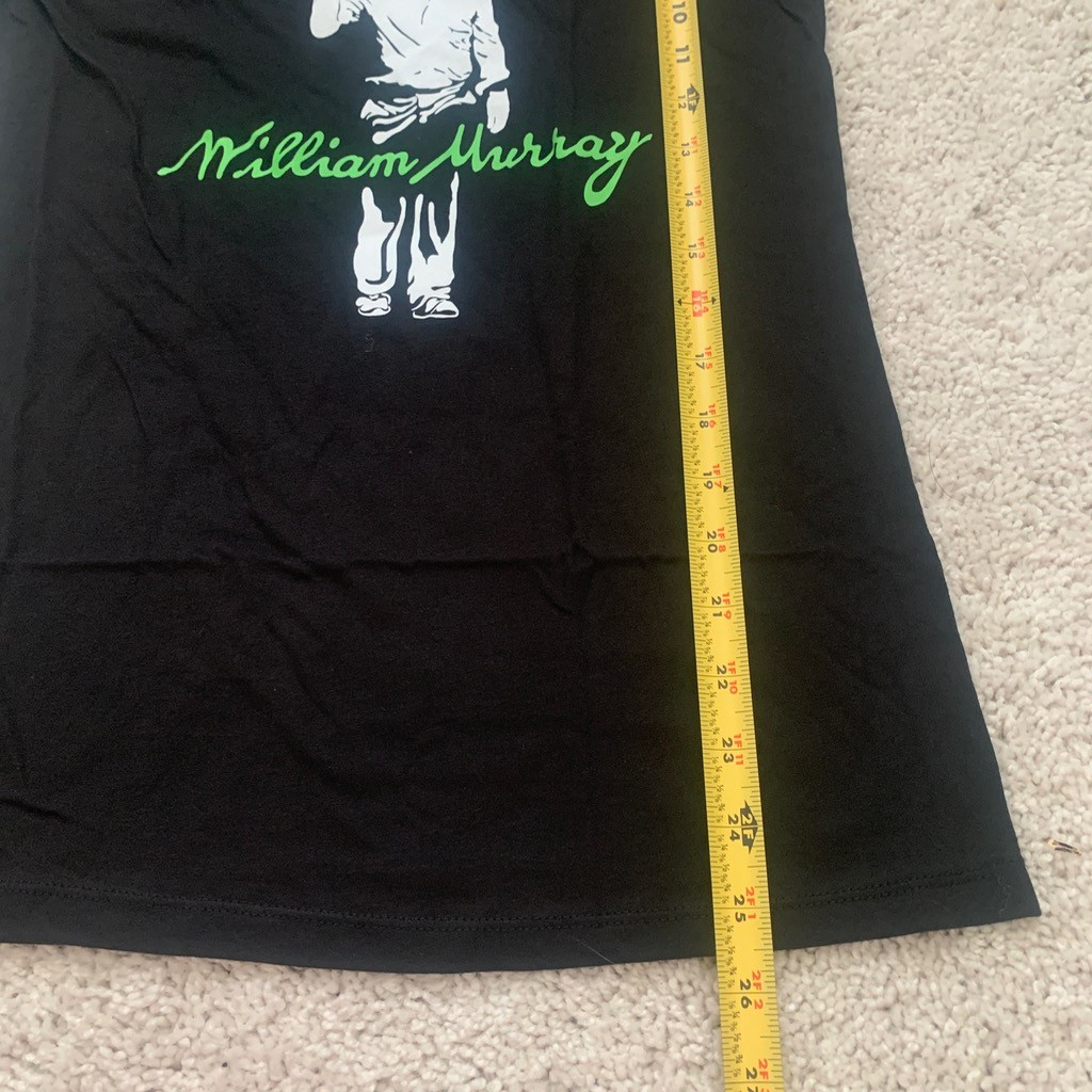 William Bill Murray Golf Chive Tees Shirt Womens S Black Caddyshack Murray Bros