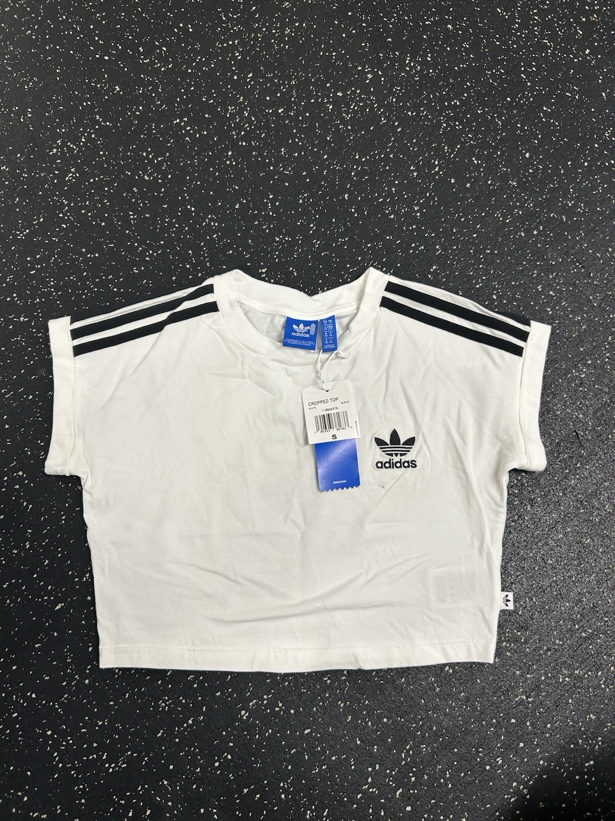 NEW Adidas Originals Women’s SST Cropped T-Shirt Top Size S NEW With Tags White