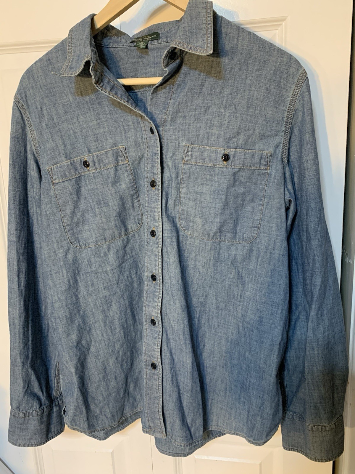 Lauren Ralph Lauren Women’s Sz XL Denim Cotton Shift Dress Blue