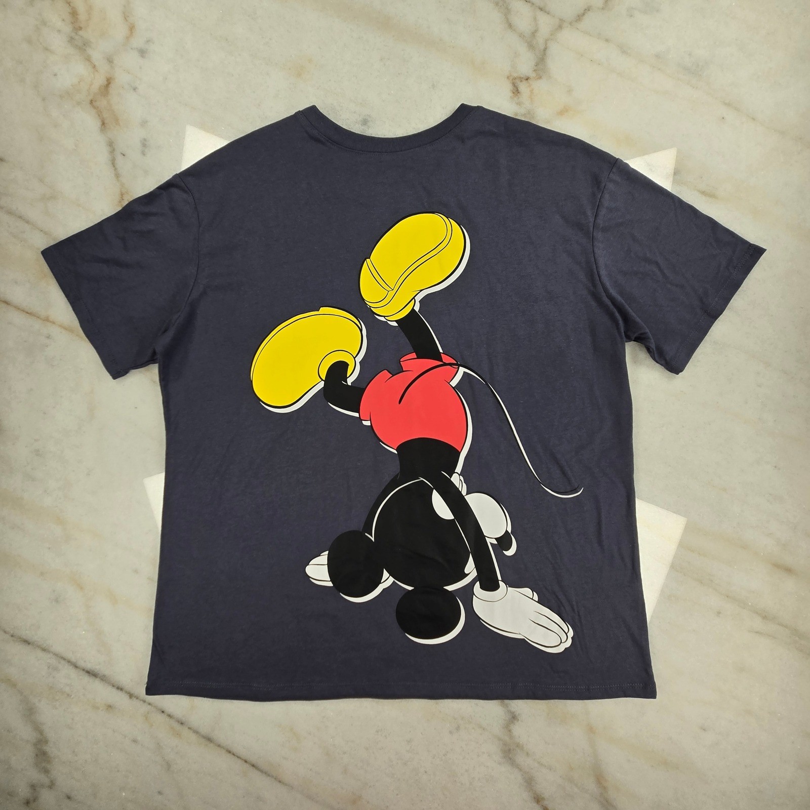 Disney Mickey Mouse T-Shirt Juniors XL Gray Oh Boy Graphic Tee Disneycore