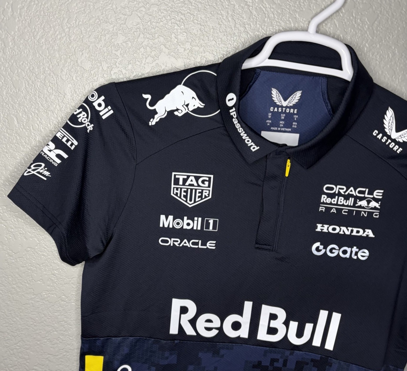 Oracle Red Bull Racing x Hypebeast Castore F1 Polo Shirt Camo Womens US 6