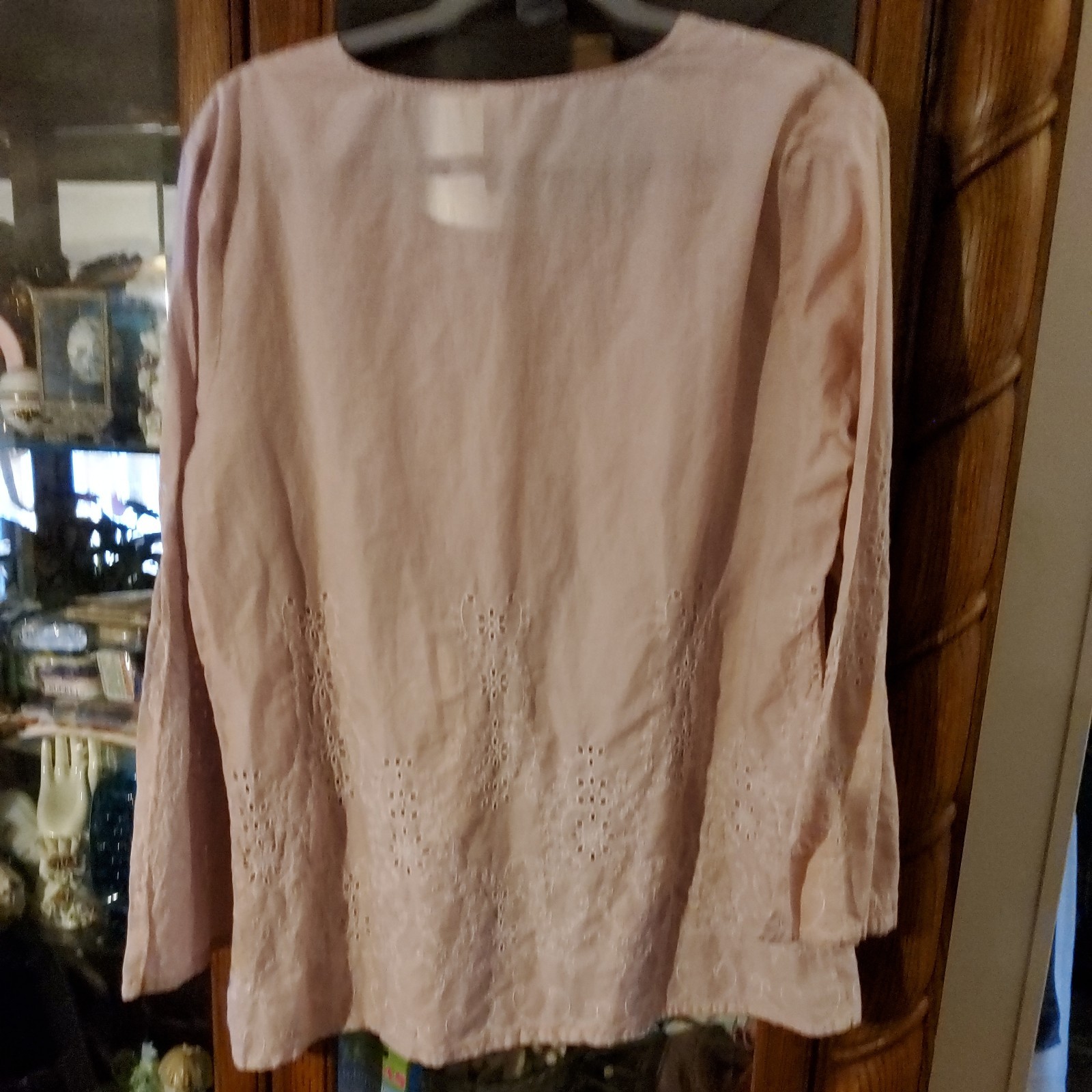 Embroidered Boho Fairy Cottage Top Eyelet Cotton Romantic Decorated Originals XL
