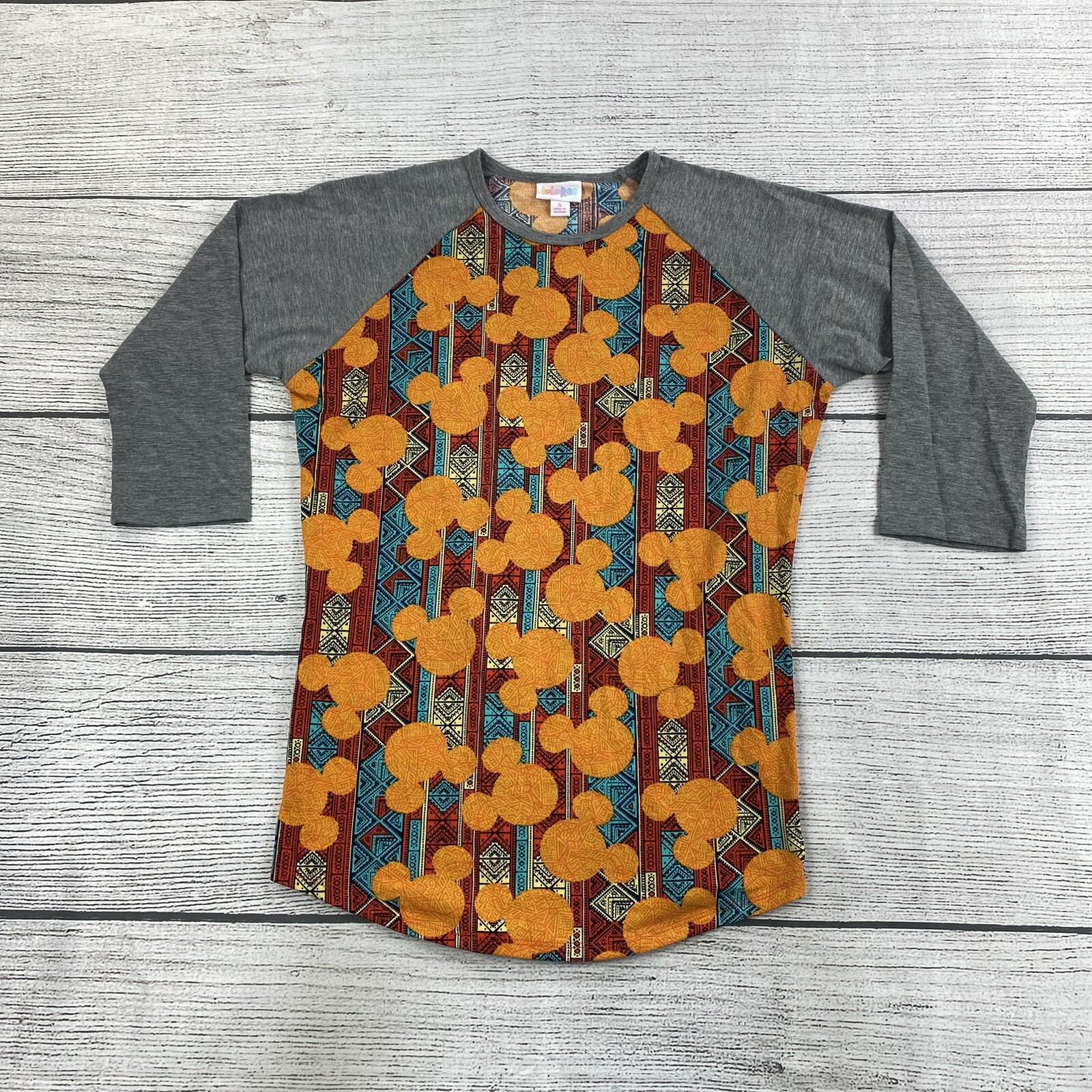 Lularoe Disney Mickey Mouse Women Size Small Half Sleeve Pullover Shirt – NEW