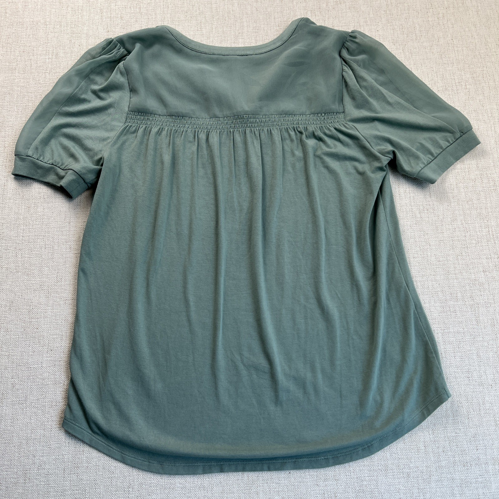 Daniel Rainn XS Green Top Casual Workwear Summer Staple Boho-Chic NWT