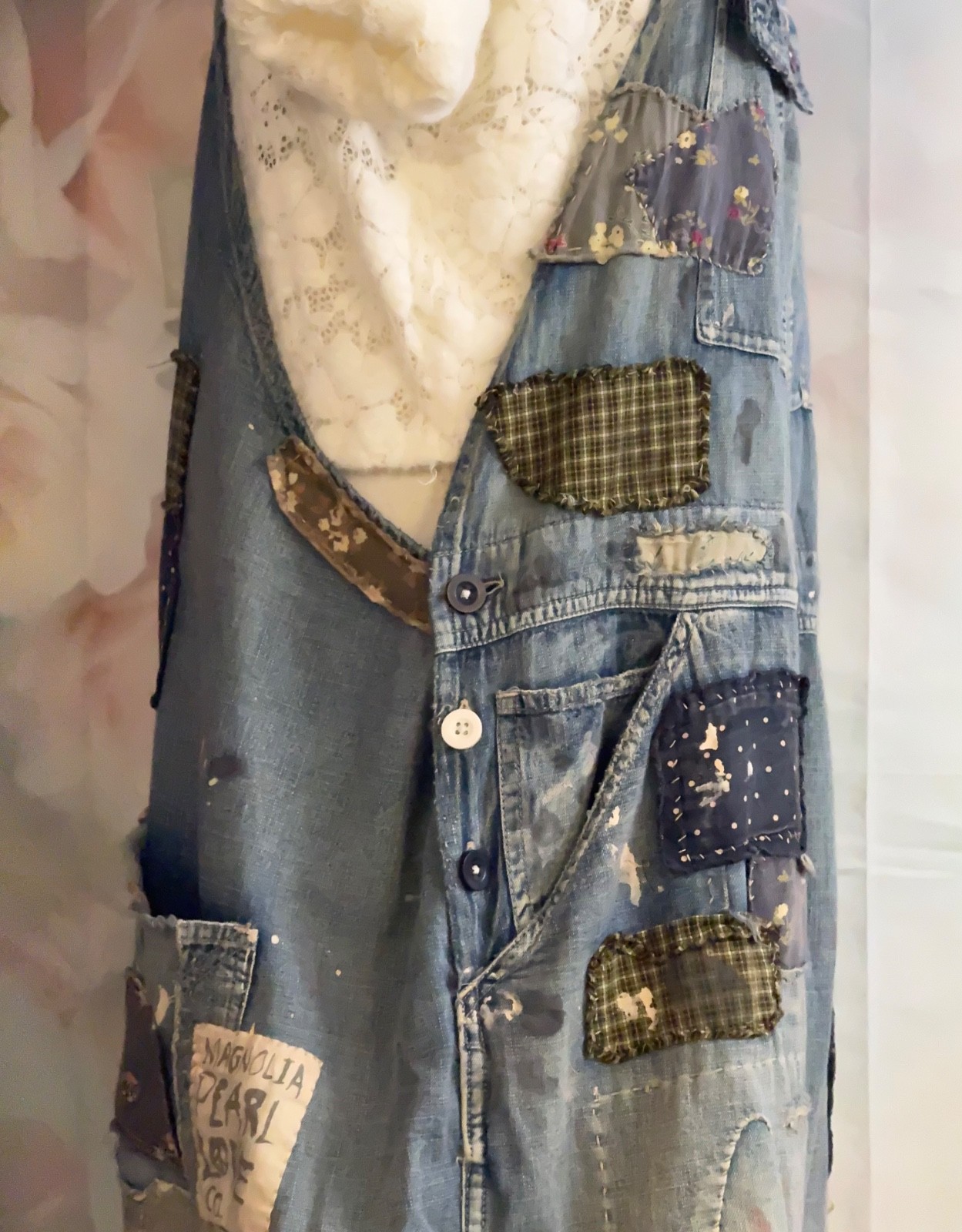 Magnolia Pearl Benjamin Patches Overalls NWT / Sold Out / Collector Piece