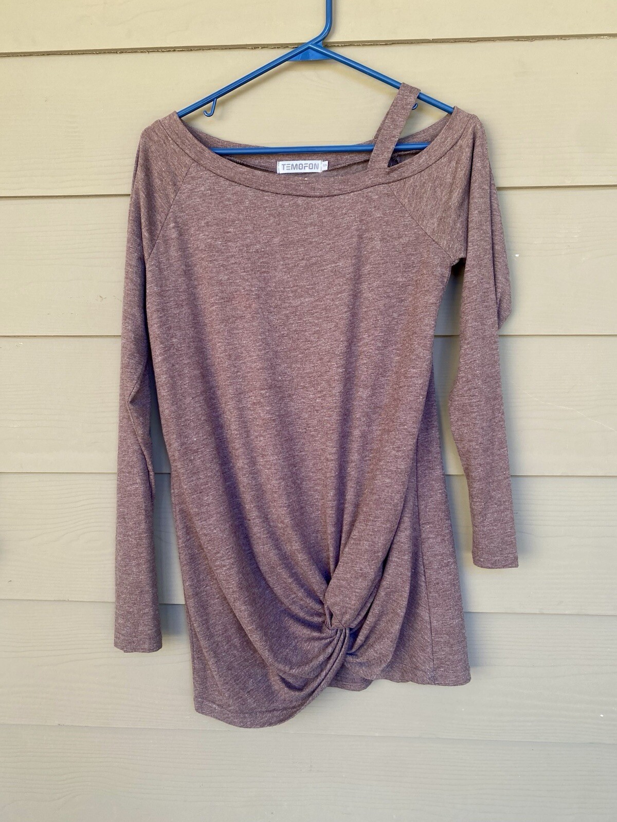 Women’s Cold Sholder Long Sleeve Tunic ￼