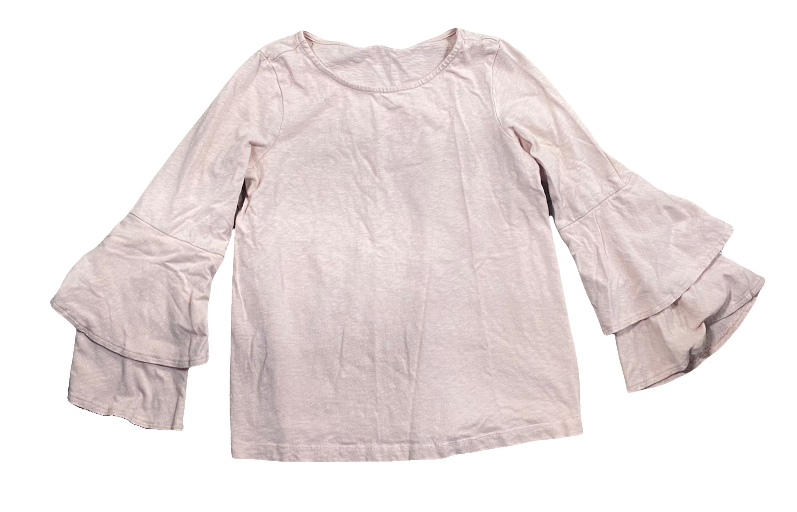 Ella Moss Top Blouse Women’s Size Small S Long Sleeve Cotton Shirt Light Pink