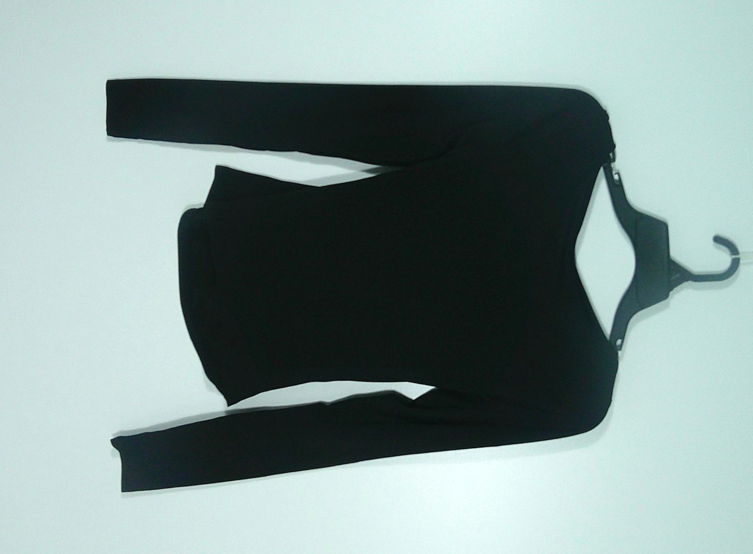 H & M Divided Black Ruched Blouse Size XXS