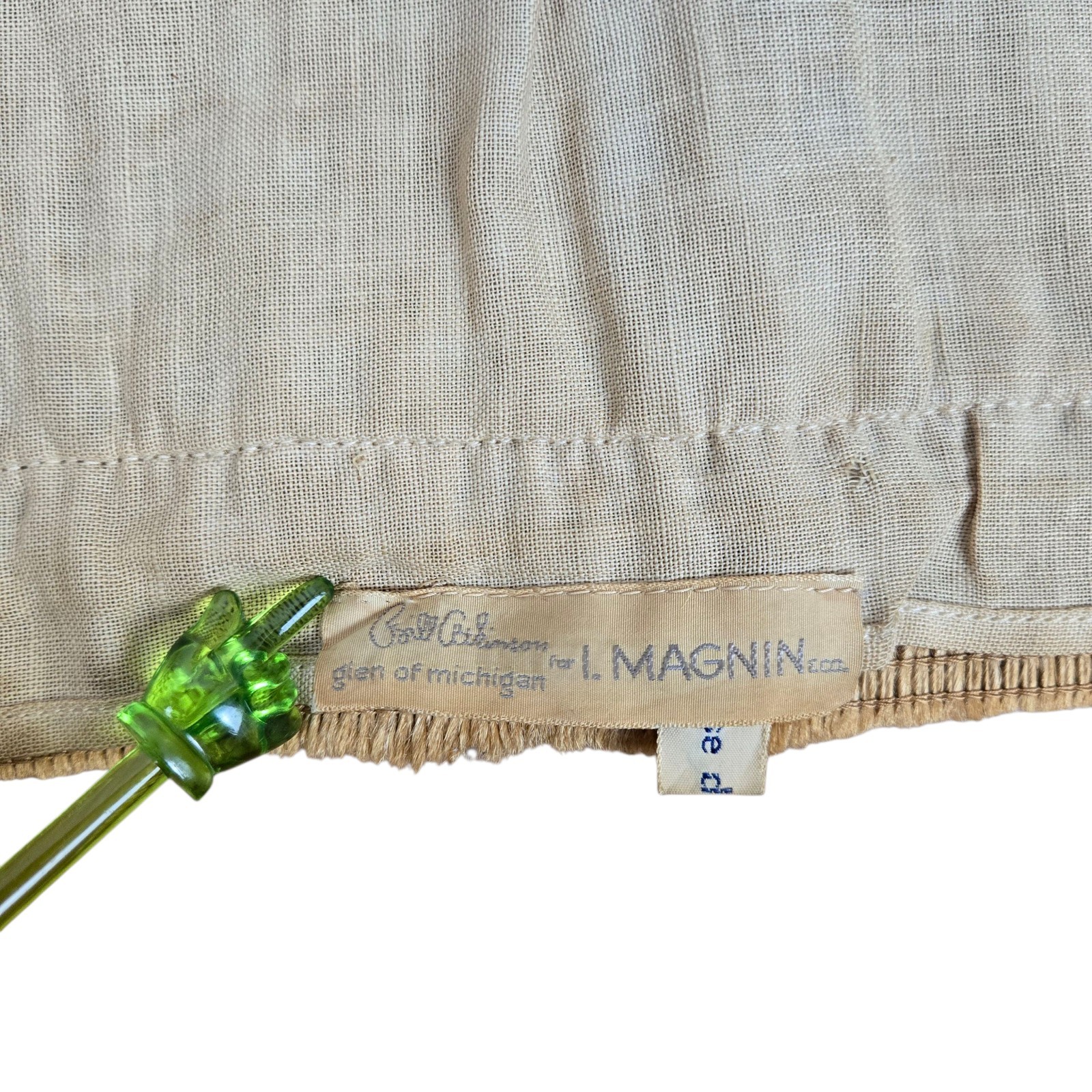 Vtg 60s I Magnin Bill Atkinson Glen of Michigan Twine Top Sz S Boho Cottagecore