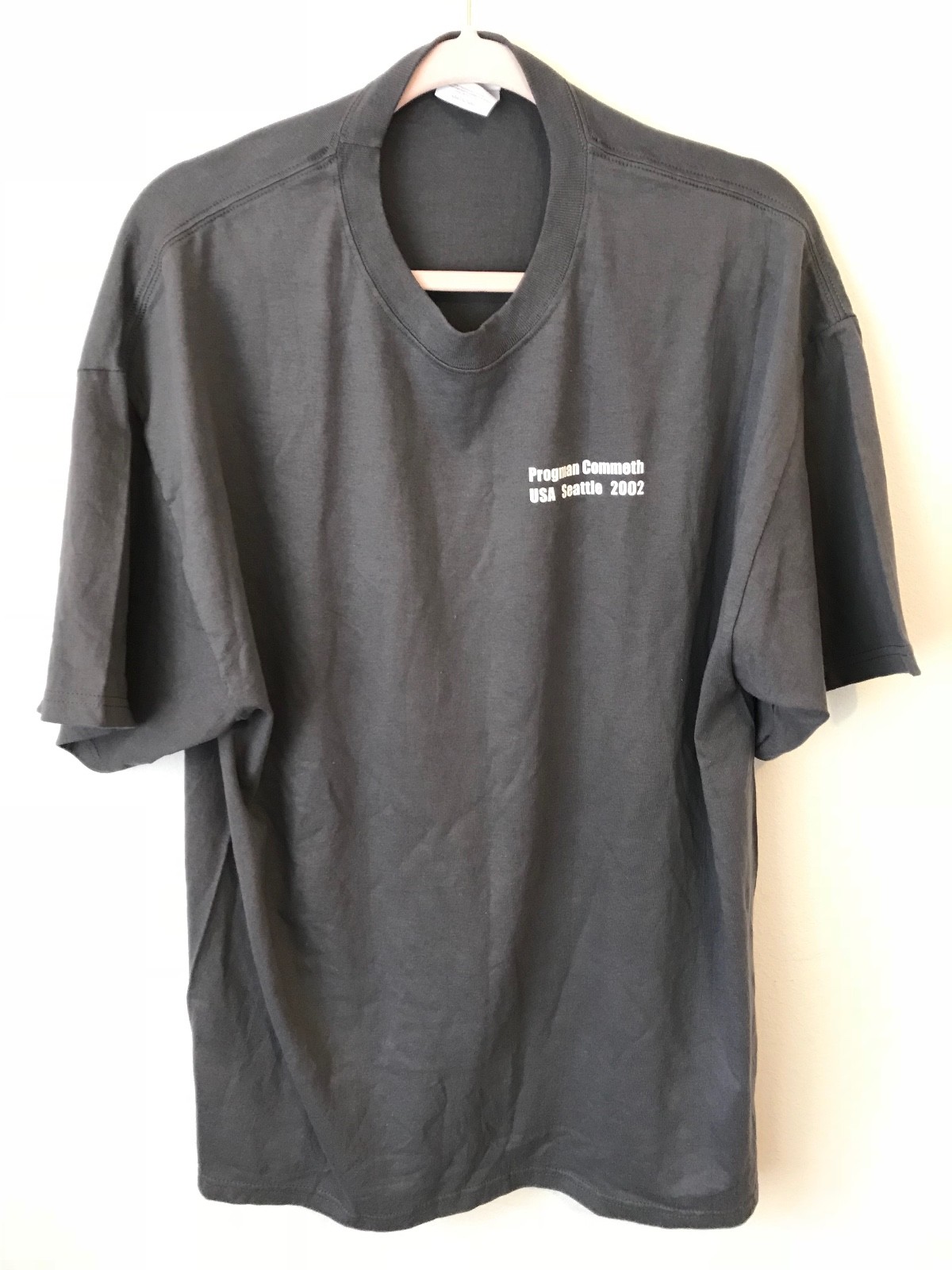 Vintage OFFICIAL PROGMAN COMETH Concert T-Shirt Sz XL 2002 – COLLECTORS ITEM!!