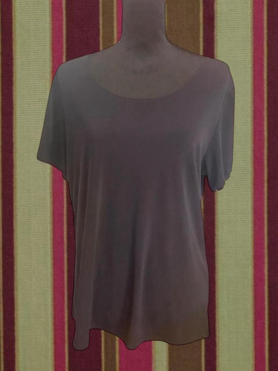 Avenue Stretch Black Solid Knit Pullover Top Women’s 14/16 Scoop Neck