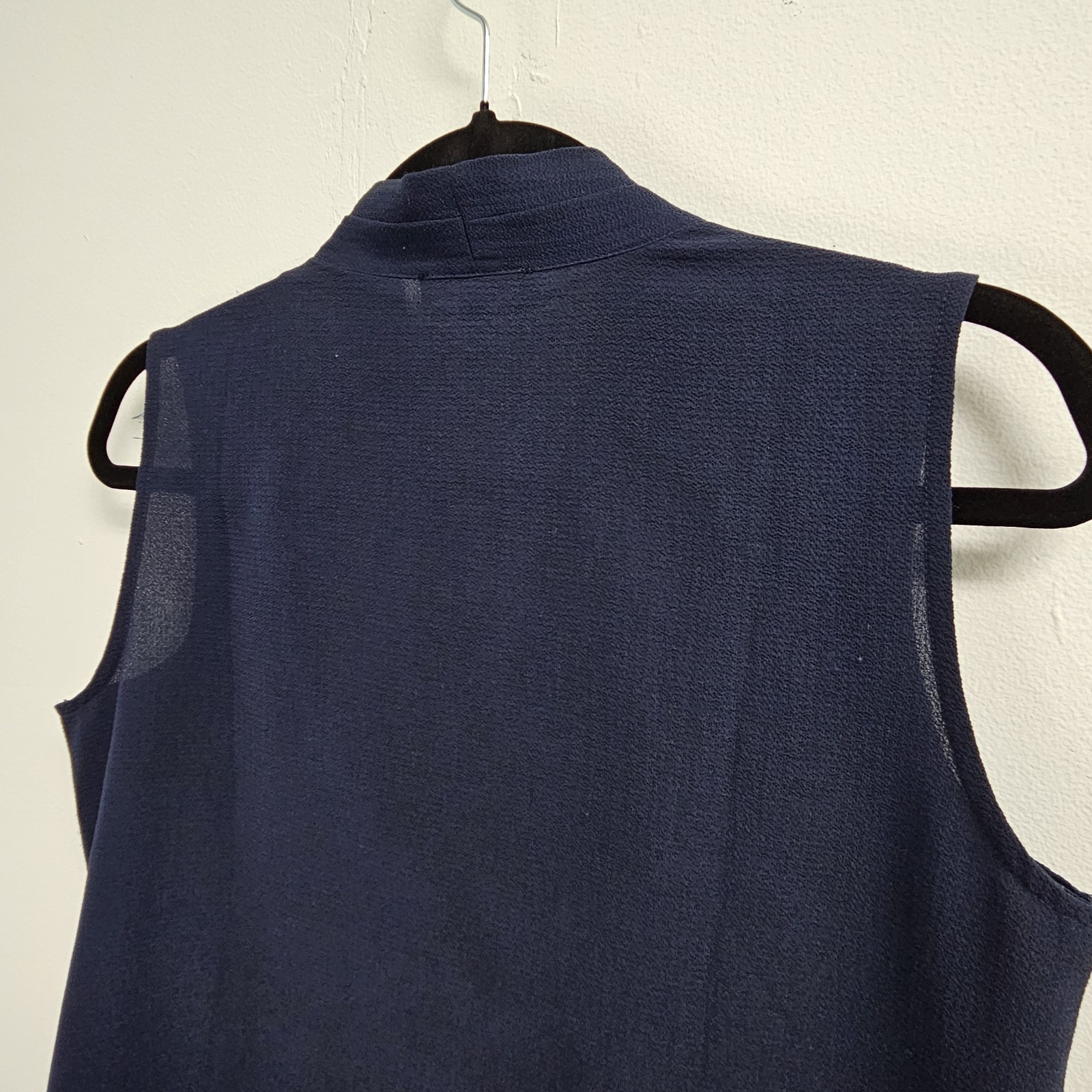 Adrianna Papell Shirt Women Small Blue Sleeveless Top Business Casual