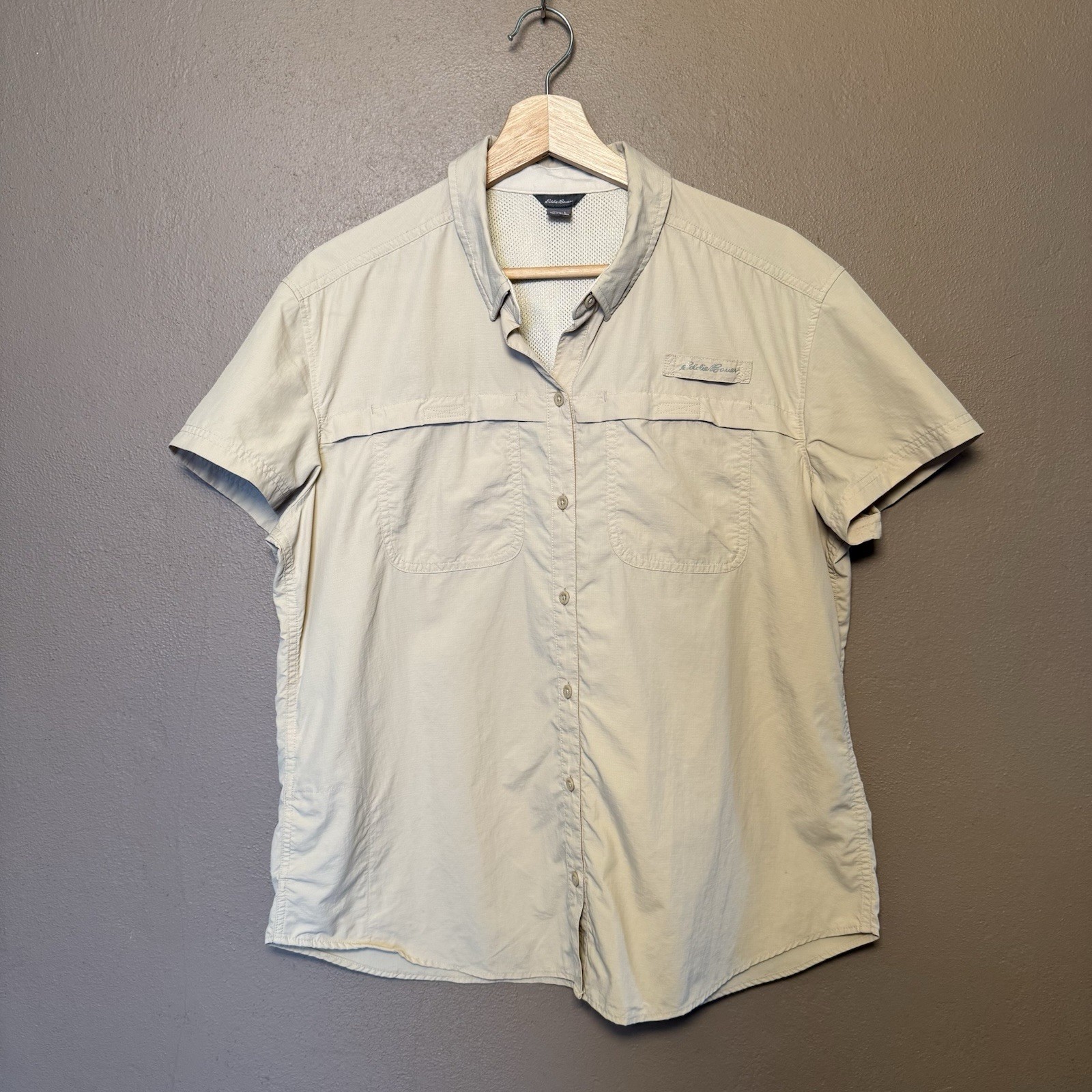Eddie Bauer Women’s Classic Adventurer Field Shirt Size Large Outdoor Gorpcore