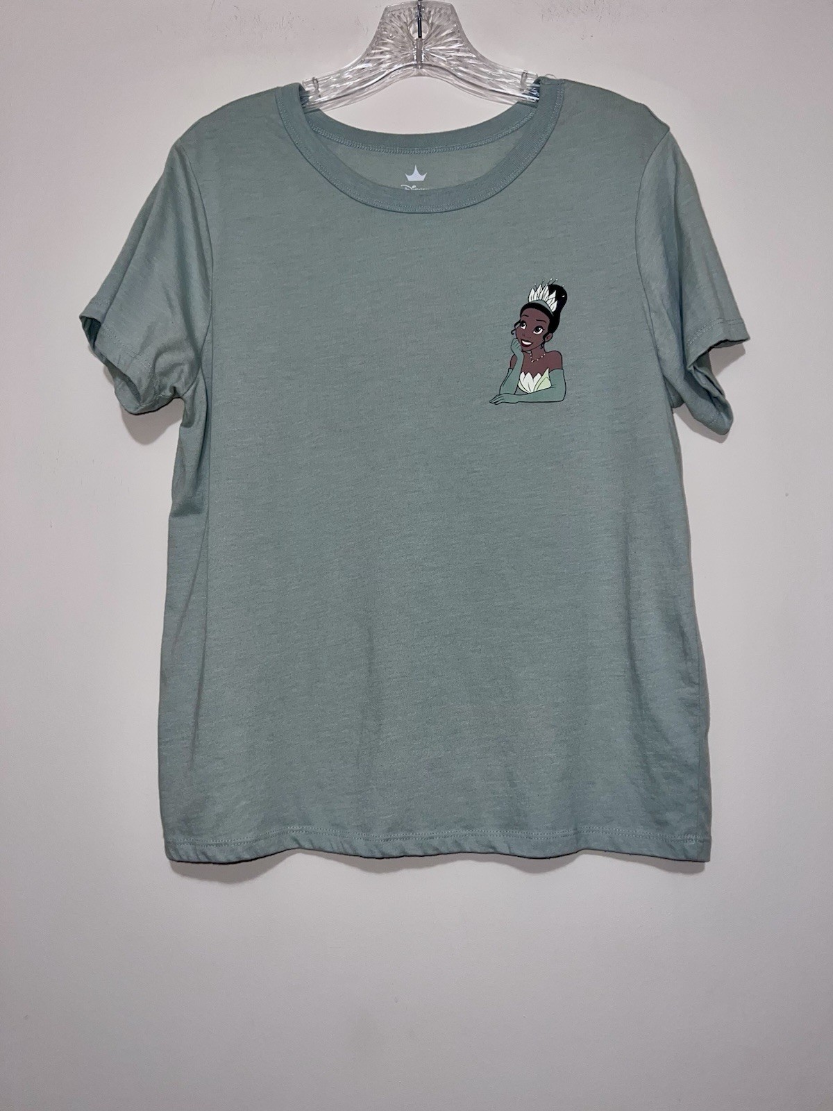 Disney Princess & The Frog Princess Tiana Juniors Green T-Shirt Size M