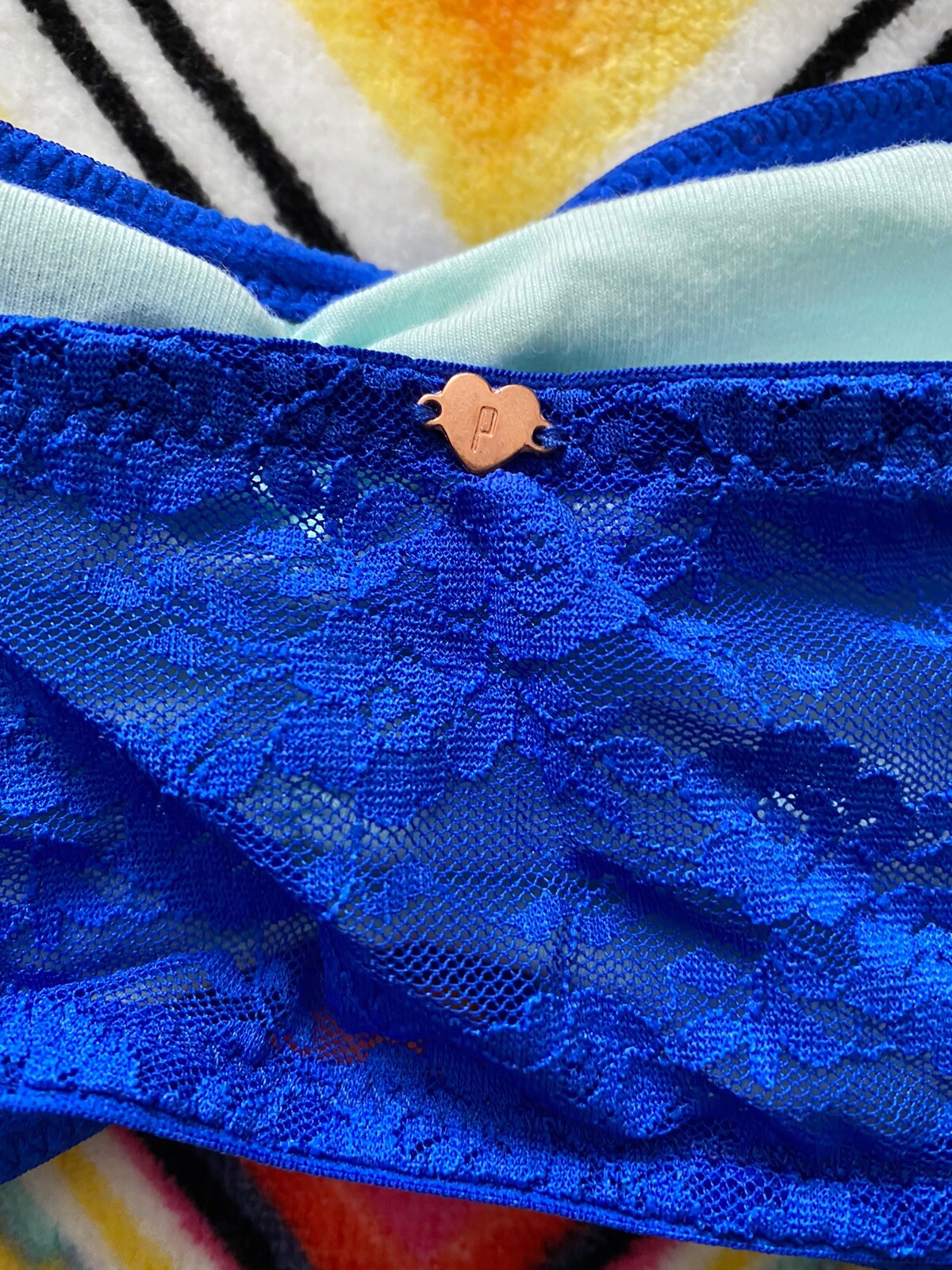 Victorias Secret Pink Lace Bandeau Bra Bralette Tube Top Indie Sleaze Vintage