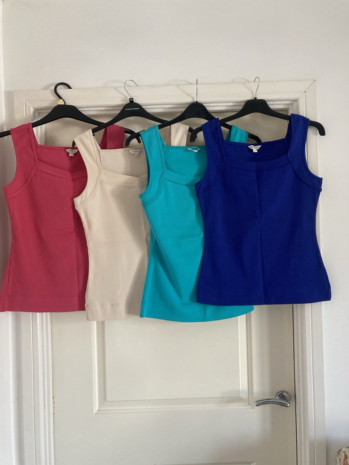 Set Of 4 Monsoon Vest Tops Size Medium