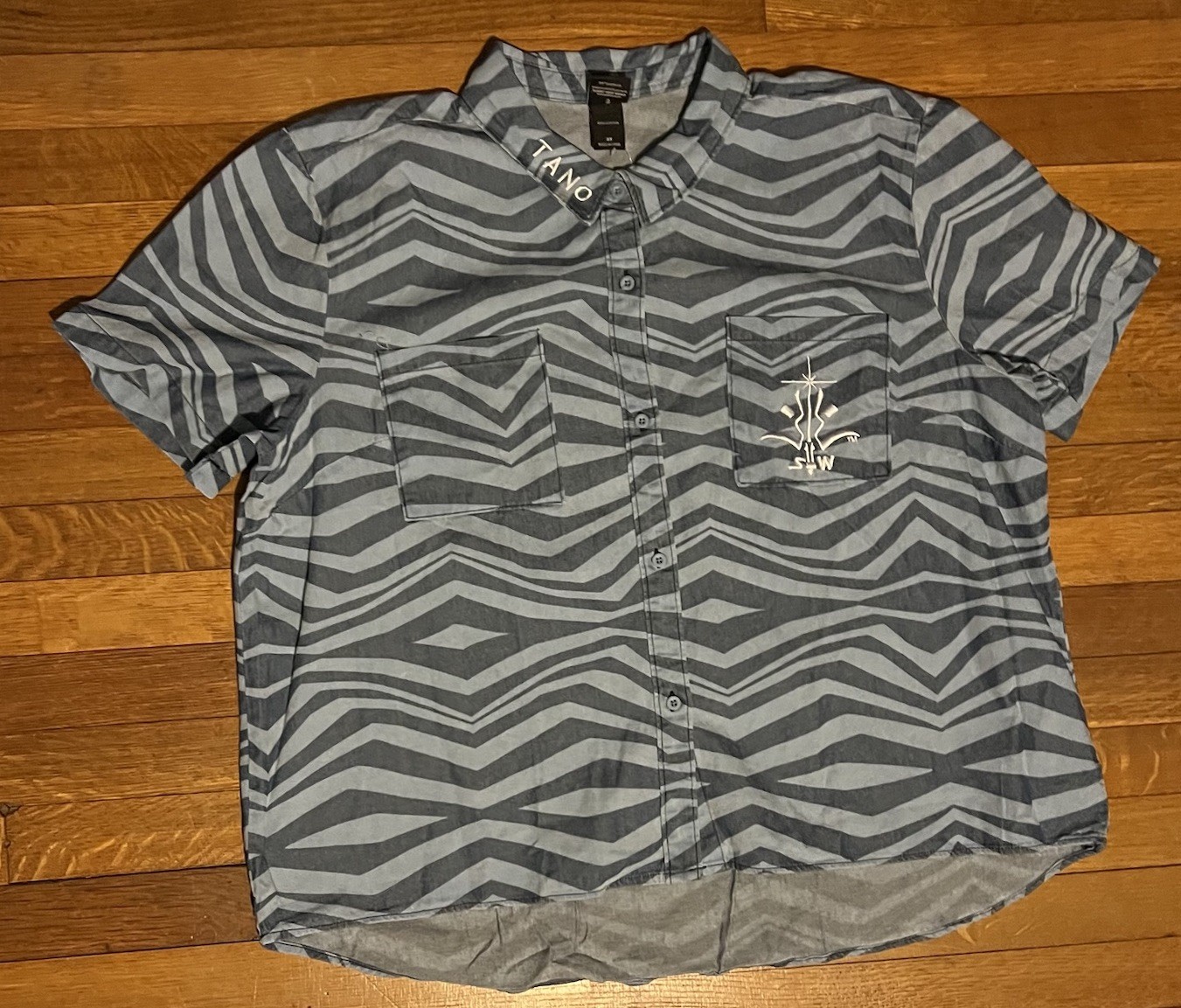 Star Wars Her Universe Shirt Womens 3X Chambray Button Front Ahsoka Tano