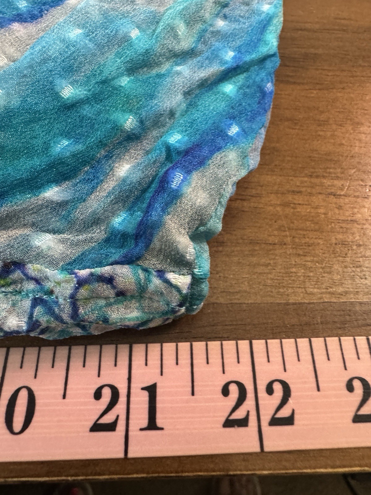 Nordstroms APNY Sheer Silk Top Medium Button Up Watercolor Wearable Art to Wear