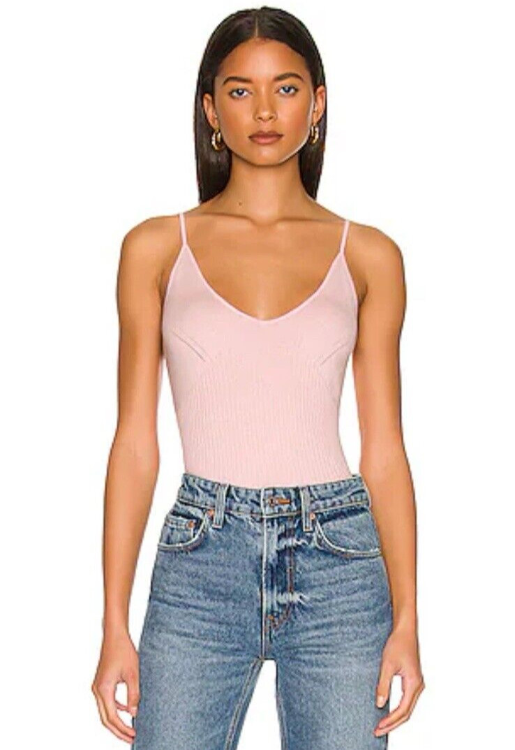 REVOLVE One Grey Day Knit Ellis Cami Tank Top Size XS, Pink, NEW NWT, MSRP $138