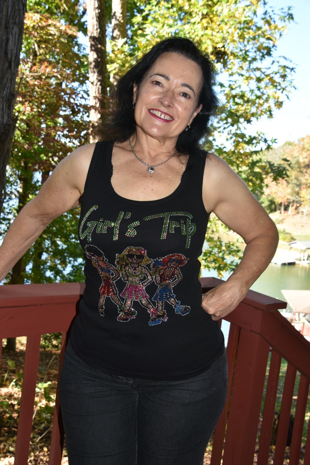 Girls Trip AB rhinestone bling shirt or tank XS S M L XL XXL 1X 2X 3X 4X 5X