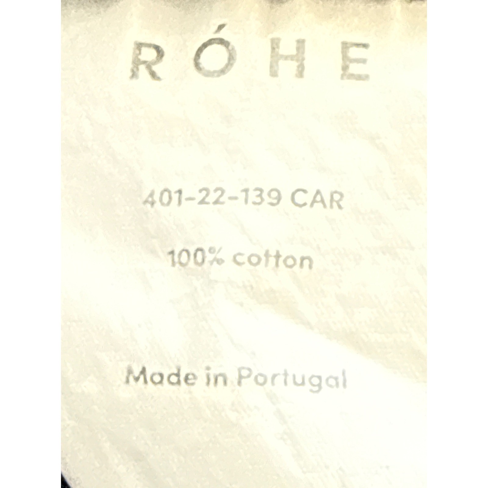 Rohe Black Ribbed Cotton Racerback Tank Top Size 38 Made in Portugal