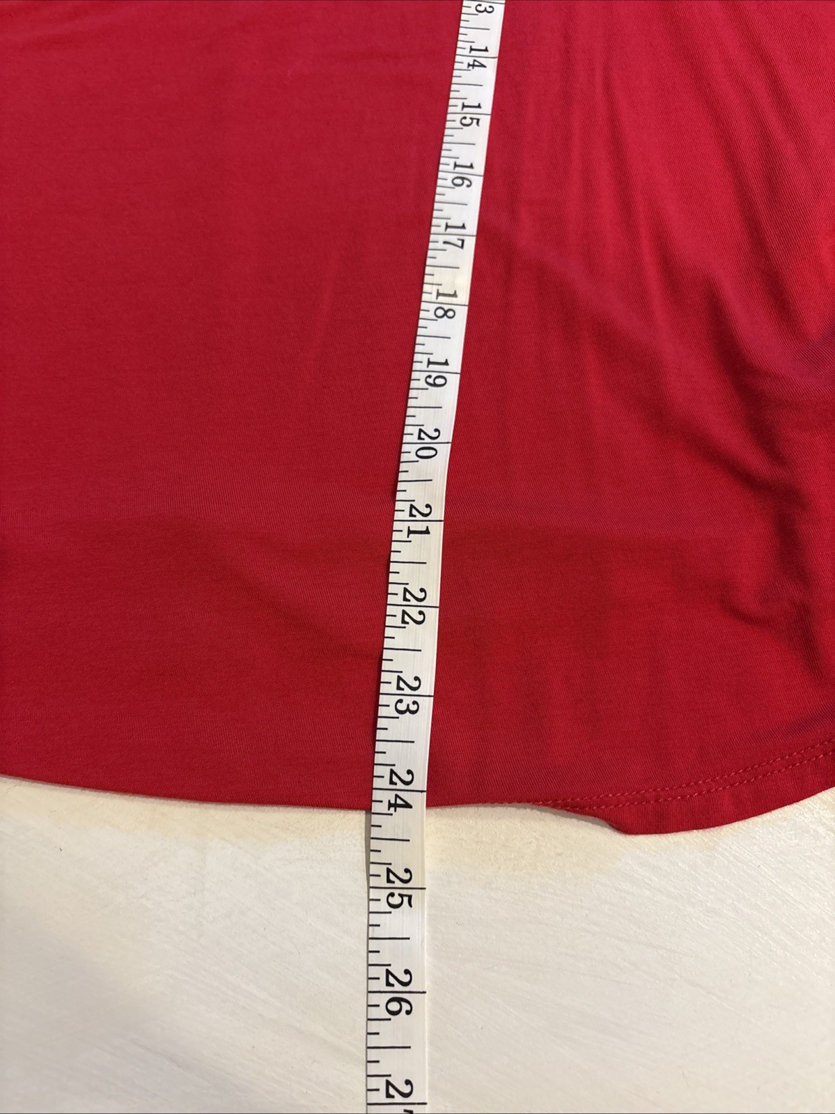 Soho New York & Company Red Keyhole Sleeve Blouse Top