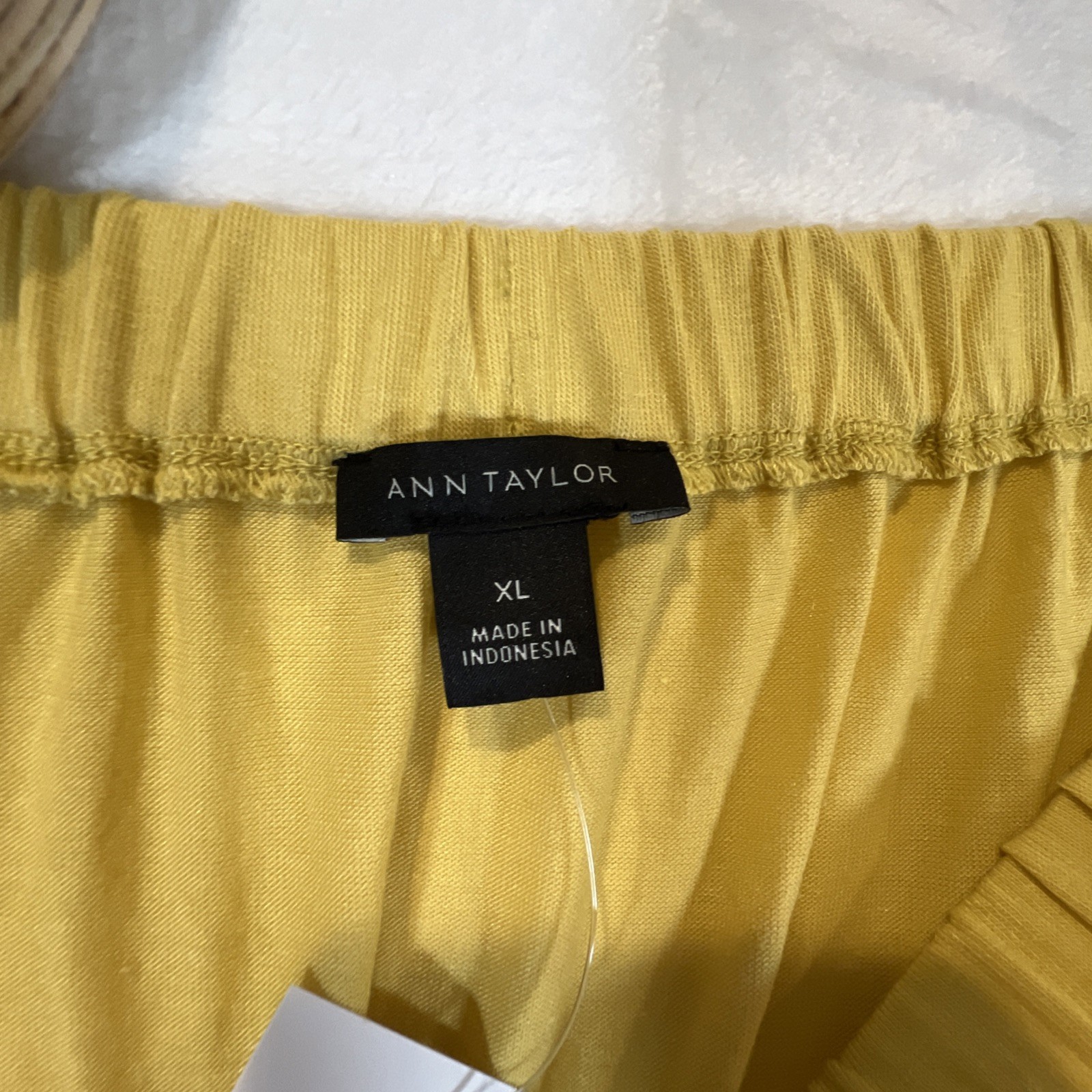 Ann Taylor Off Shoulder Top Shirt Size XL Womens Yellow Sunshine Soft Modal NWT