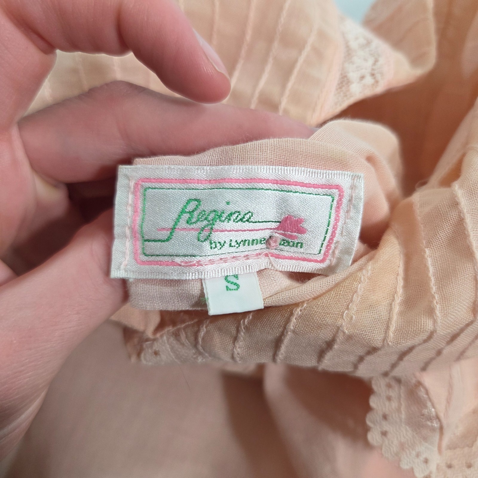 Vtg 50s Cape Collar Blouse S Coquette Cottagecore Prairie Grandma Granny