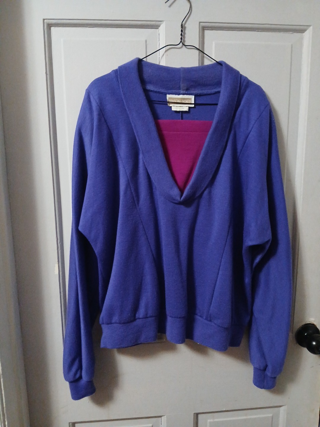 Season Ticket Women’s Purple LS Pullover Top Sz L