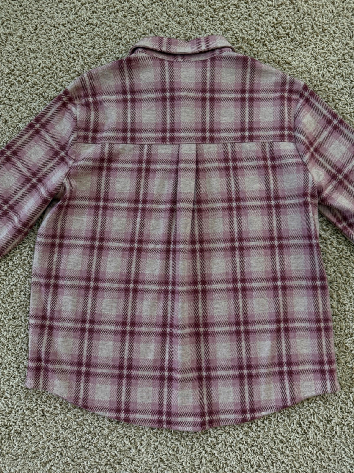 Faherty Legend Sweater Shirt Women’s Size Large Berry Coast Plaid Flannel – NWT