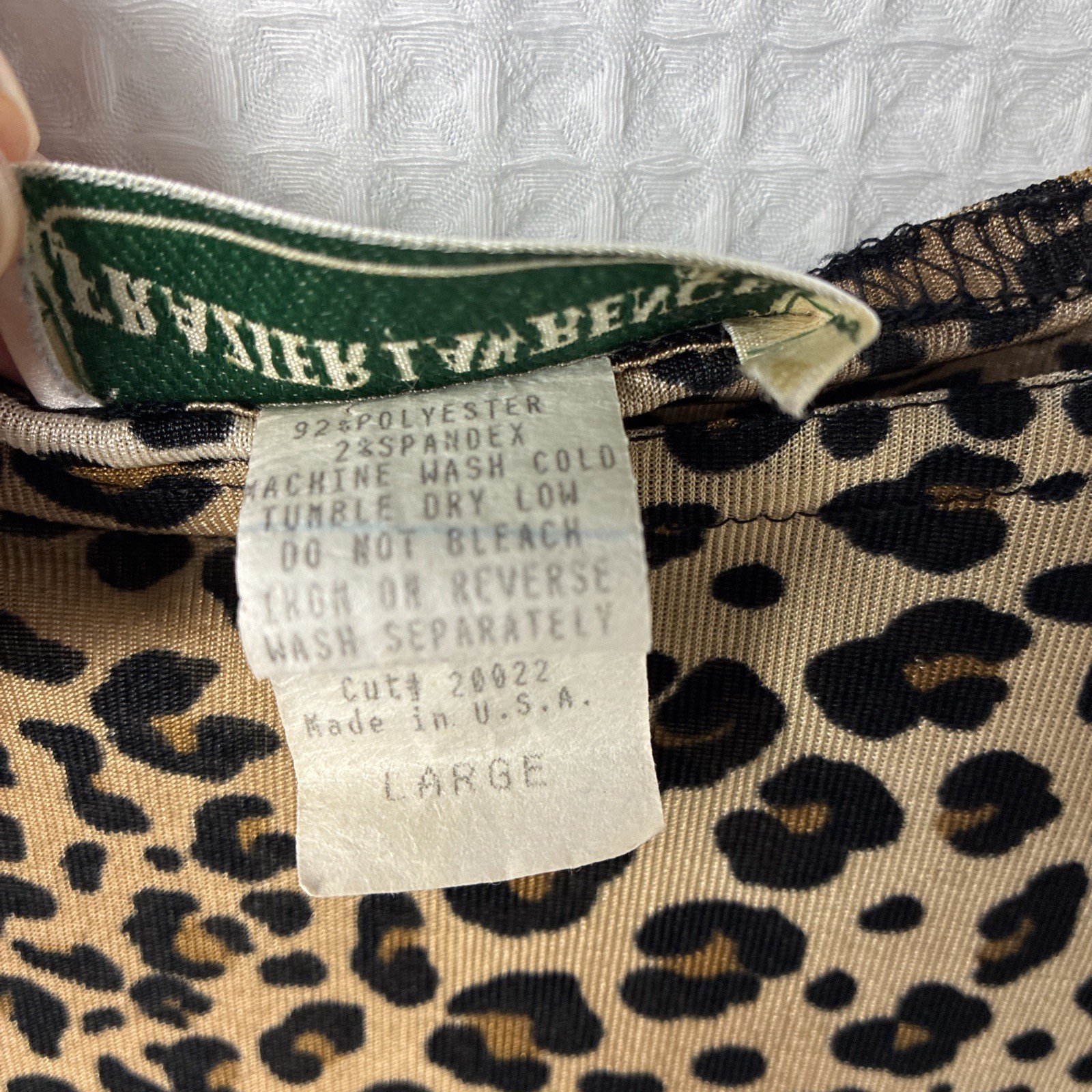 Vintage Leopard Print Tank L Stretch 90s Mob Wife Cheetah Retro Streetwear Shirt