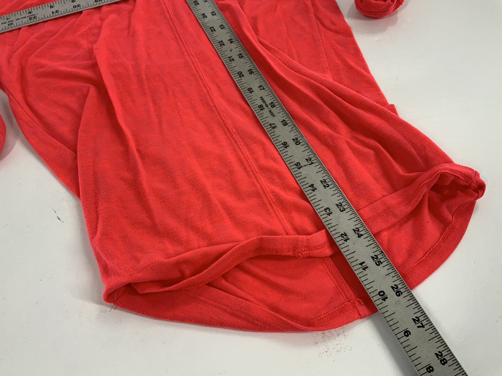 Athleta Cloudlight Long Sleeve Yoga Top XXS Red Poly Rayon Lycra YGI F3-291