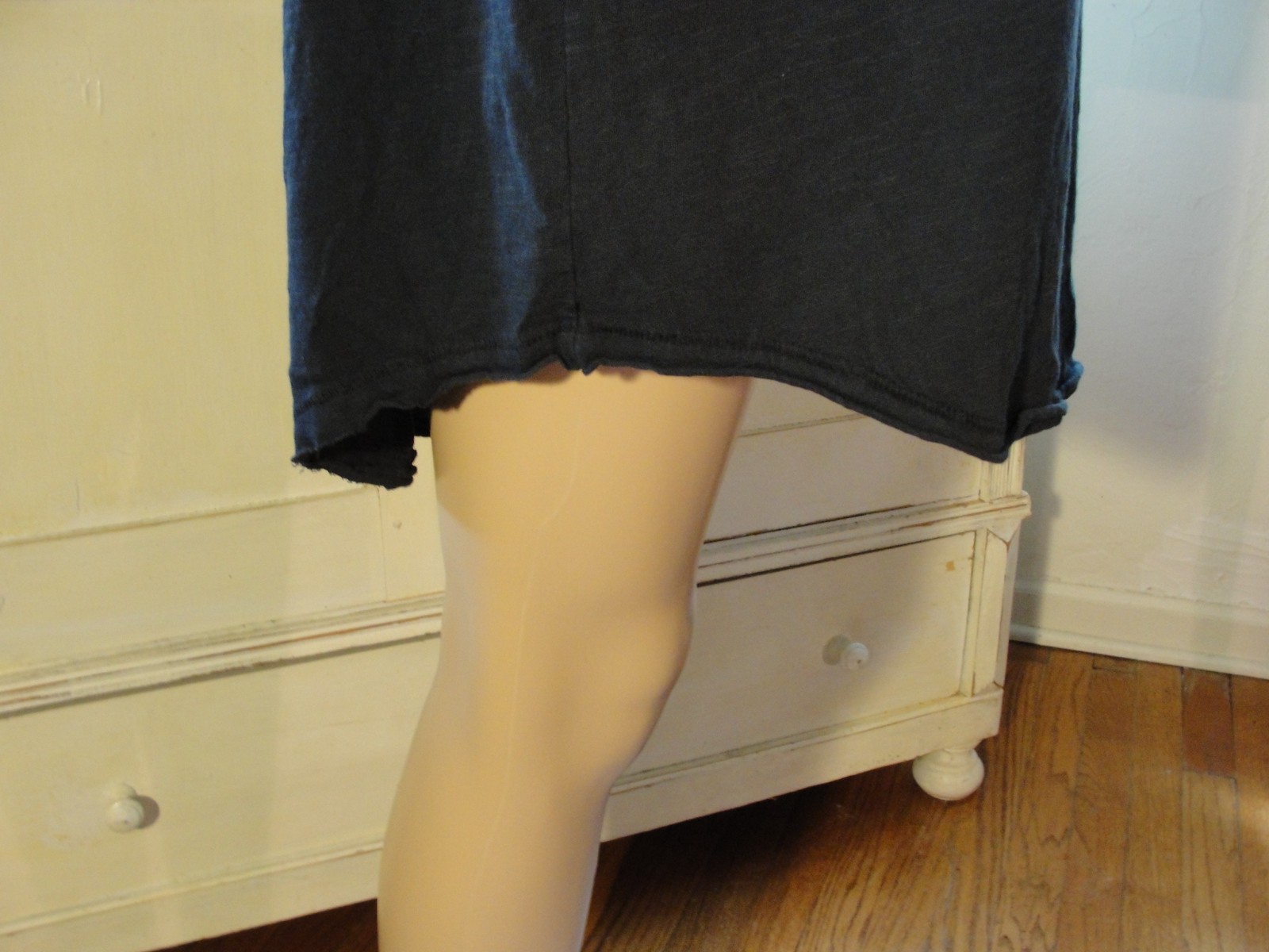 Free People We The Free Bohemian Tee Black Cotton Long Sleeve Thumbhole Sz Large