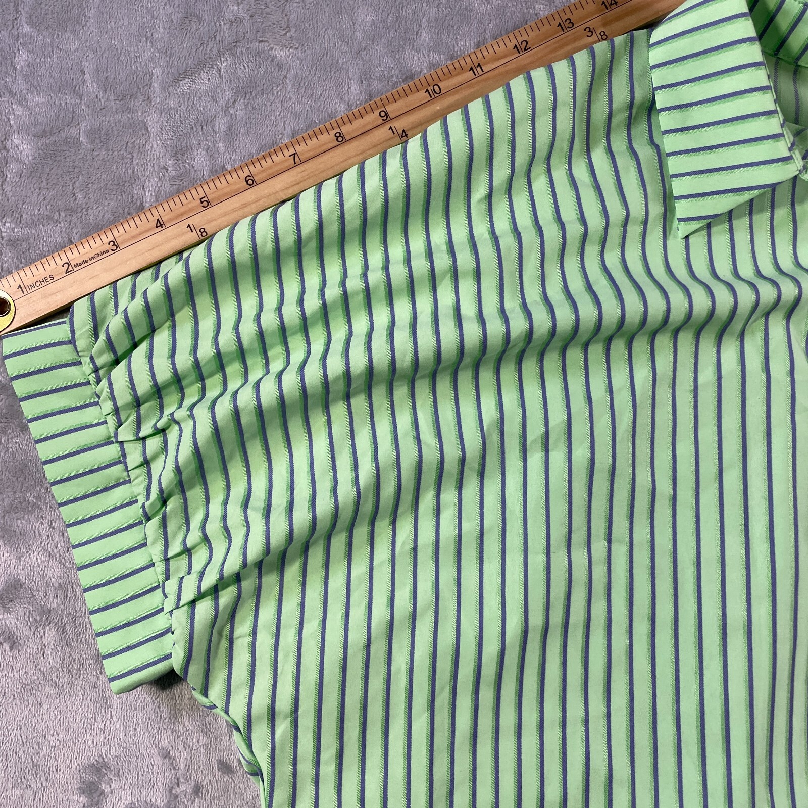 Ultramarine Popover Shirt Womens Small Green Boho Casual Resort Preppy Casual