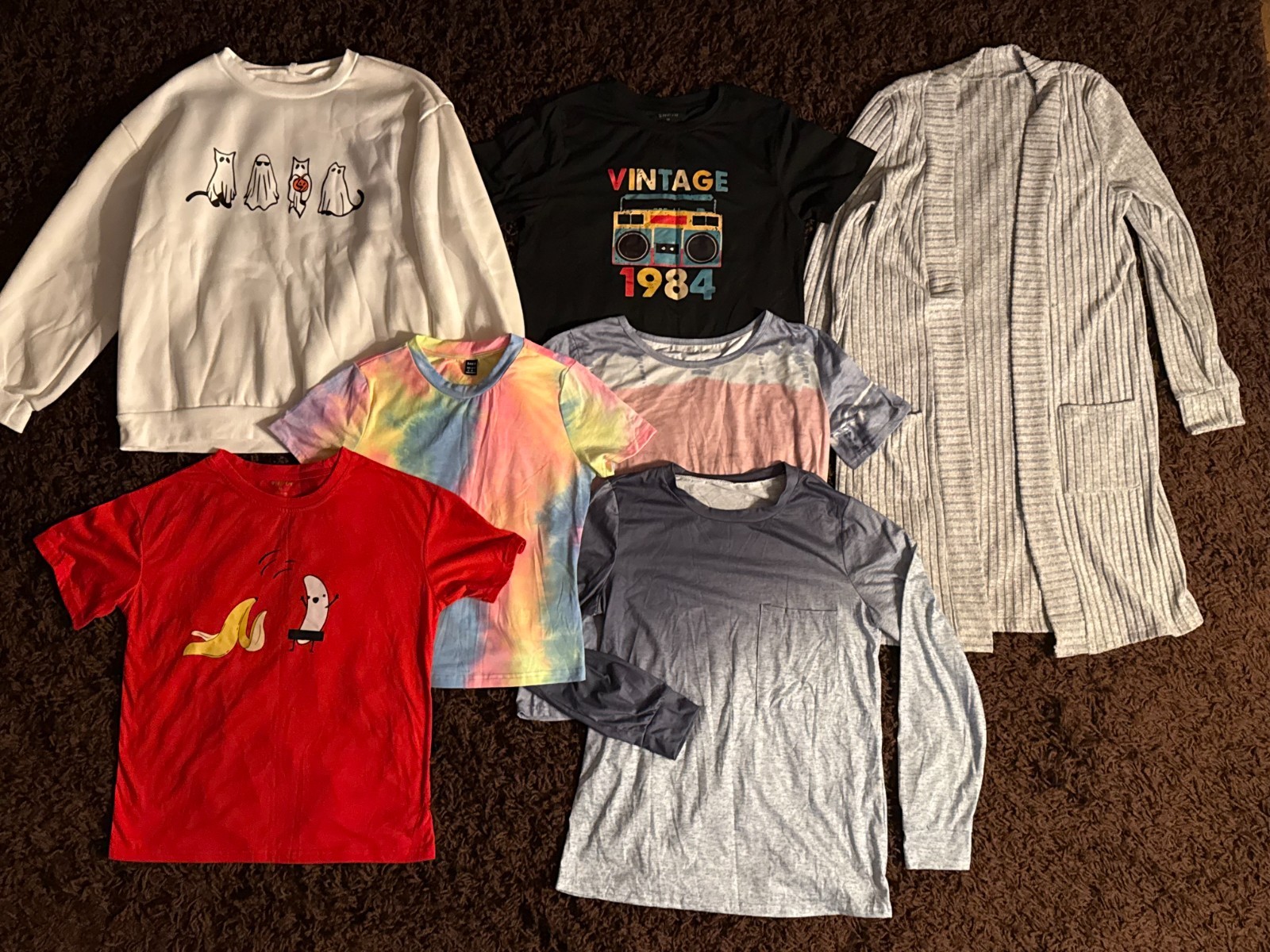 Mixed Lot Women Shirts Sweaters Short Long Sleeve Sz M many NWOT Tie Dye Shein