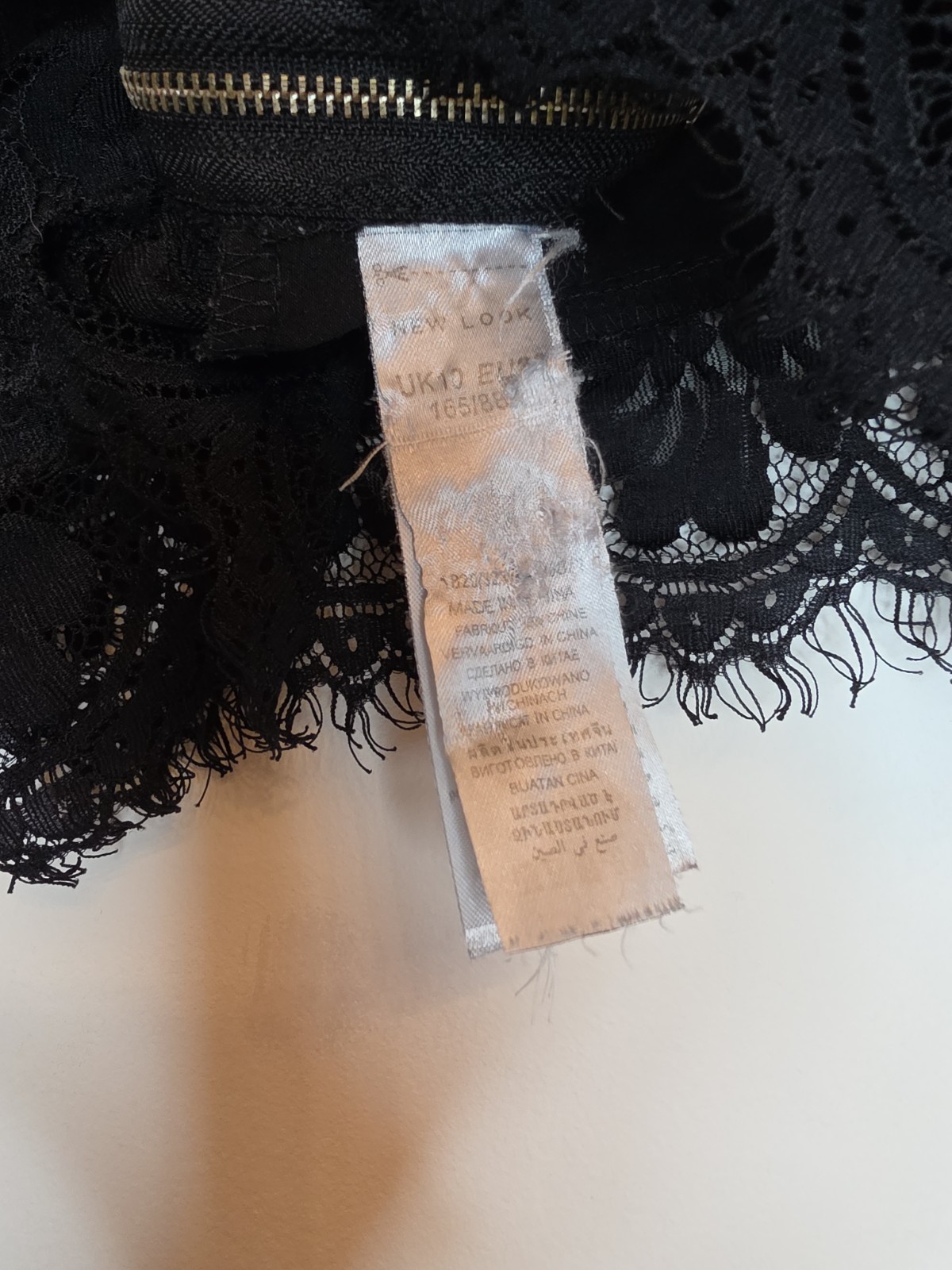 Black Sexy Lace Crop Wrap Eyelash Bralet Bralette Top Shirt Lingerie Size 10 UK