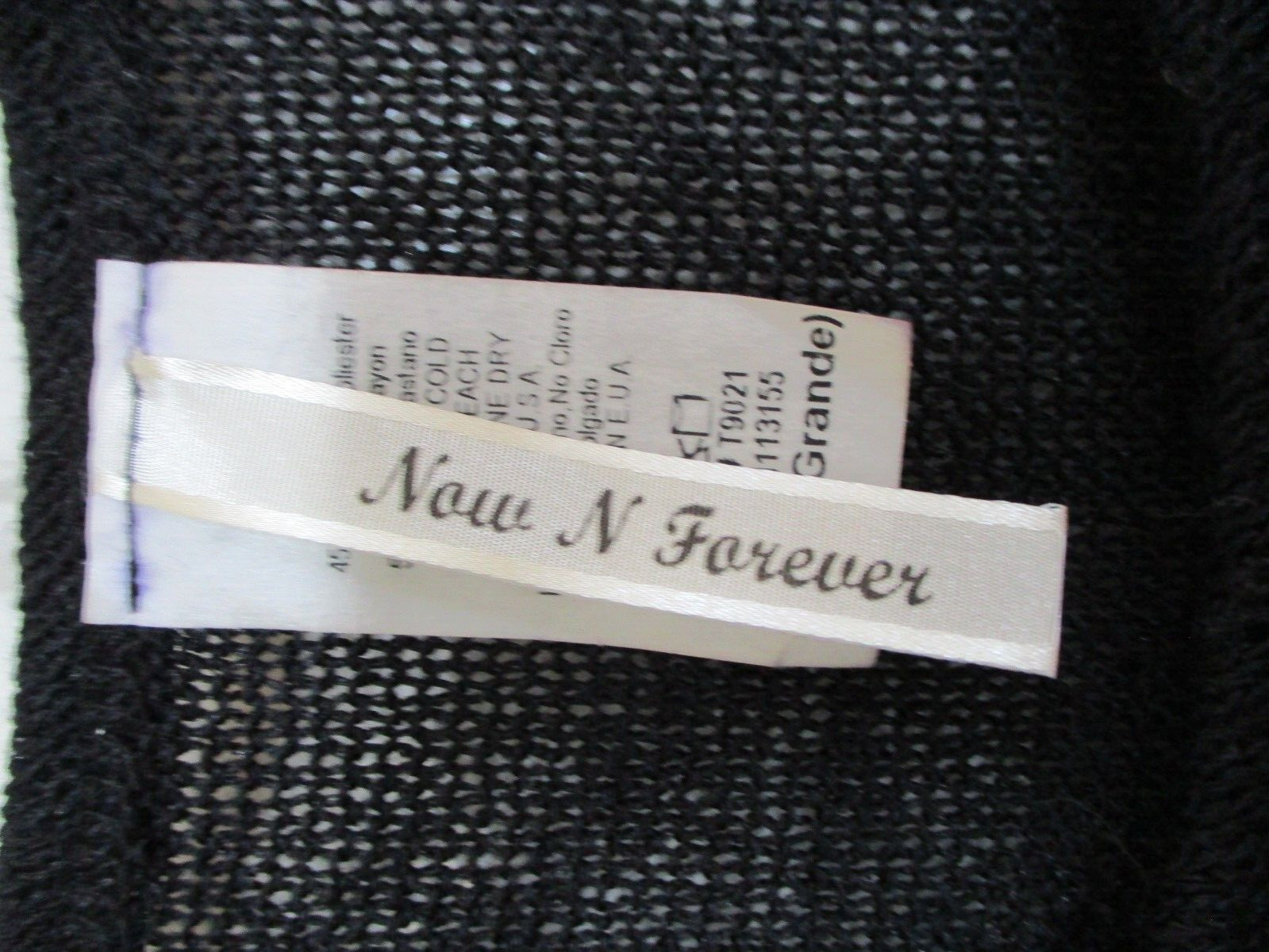 NOW N FOREVER SEMI SHEER BLACK TOP PLUS SIZE 3XL 3/4 SLEEVES RUNS SMALL