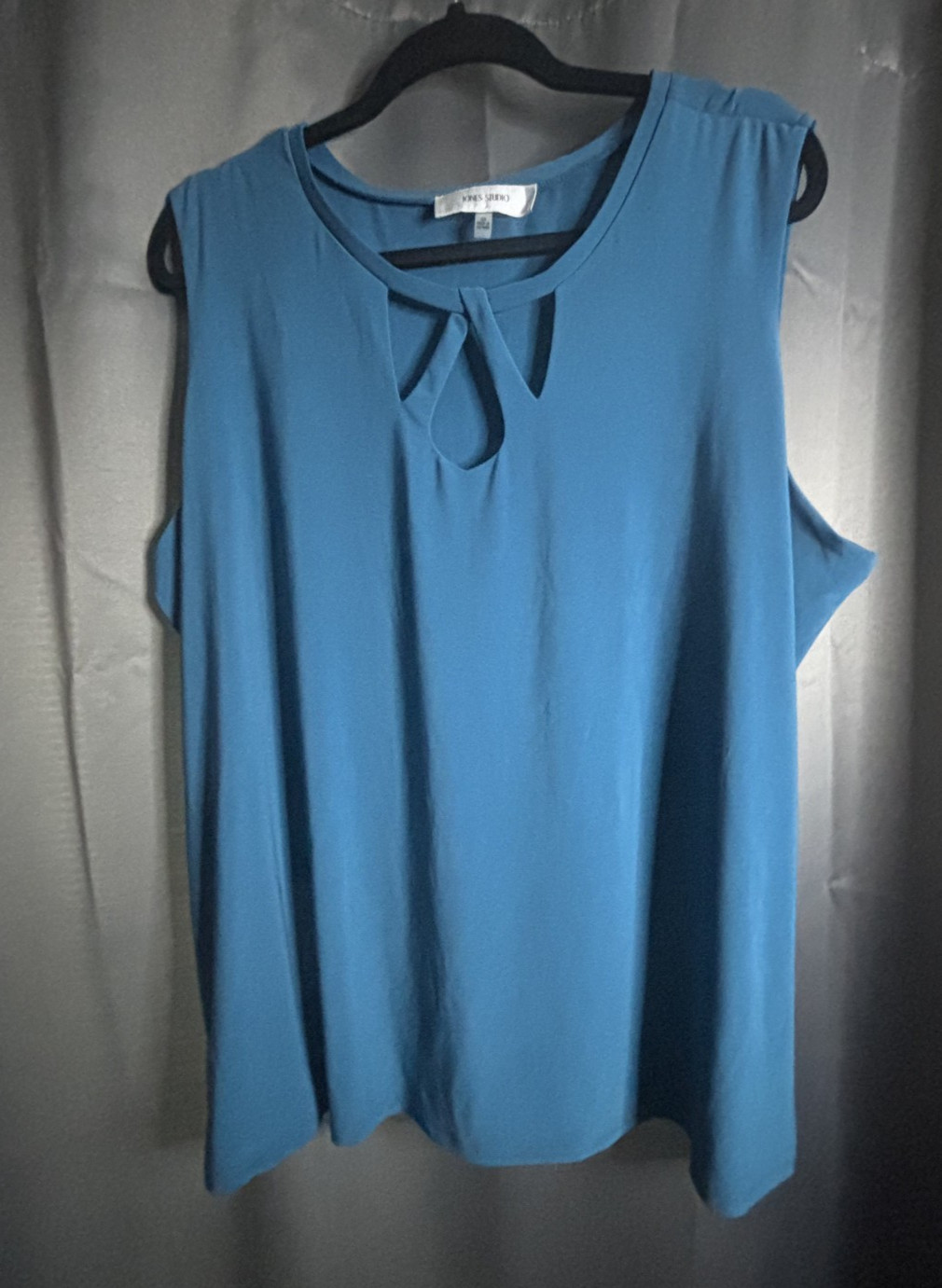NWOT Jones Studio 3XL Teal Colored Sleeveless Blouse