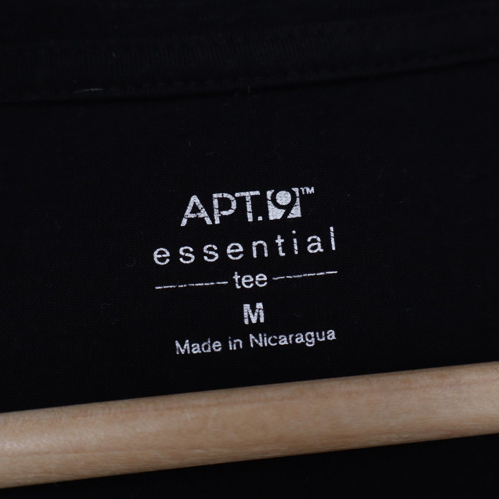 Apt 9 Essential Tee Womens Medium Black Long Sleeve Crewneck Modal Cotton Blend
