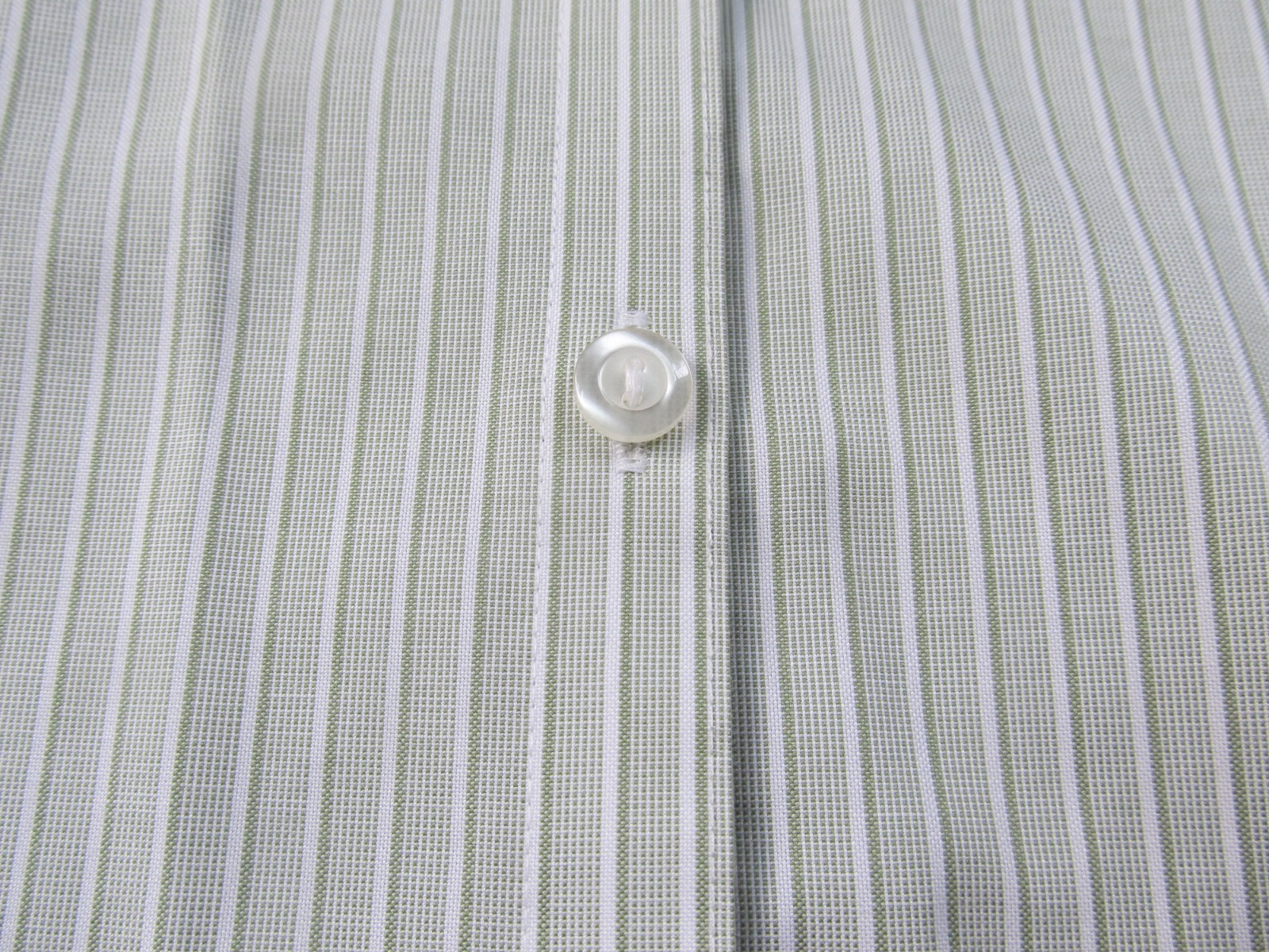 Eddie Bauer Light Sage Green Stripe Blouse Shirt Top – 3/4 Sleeves – Size XL-EUC
