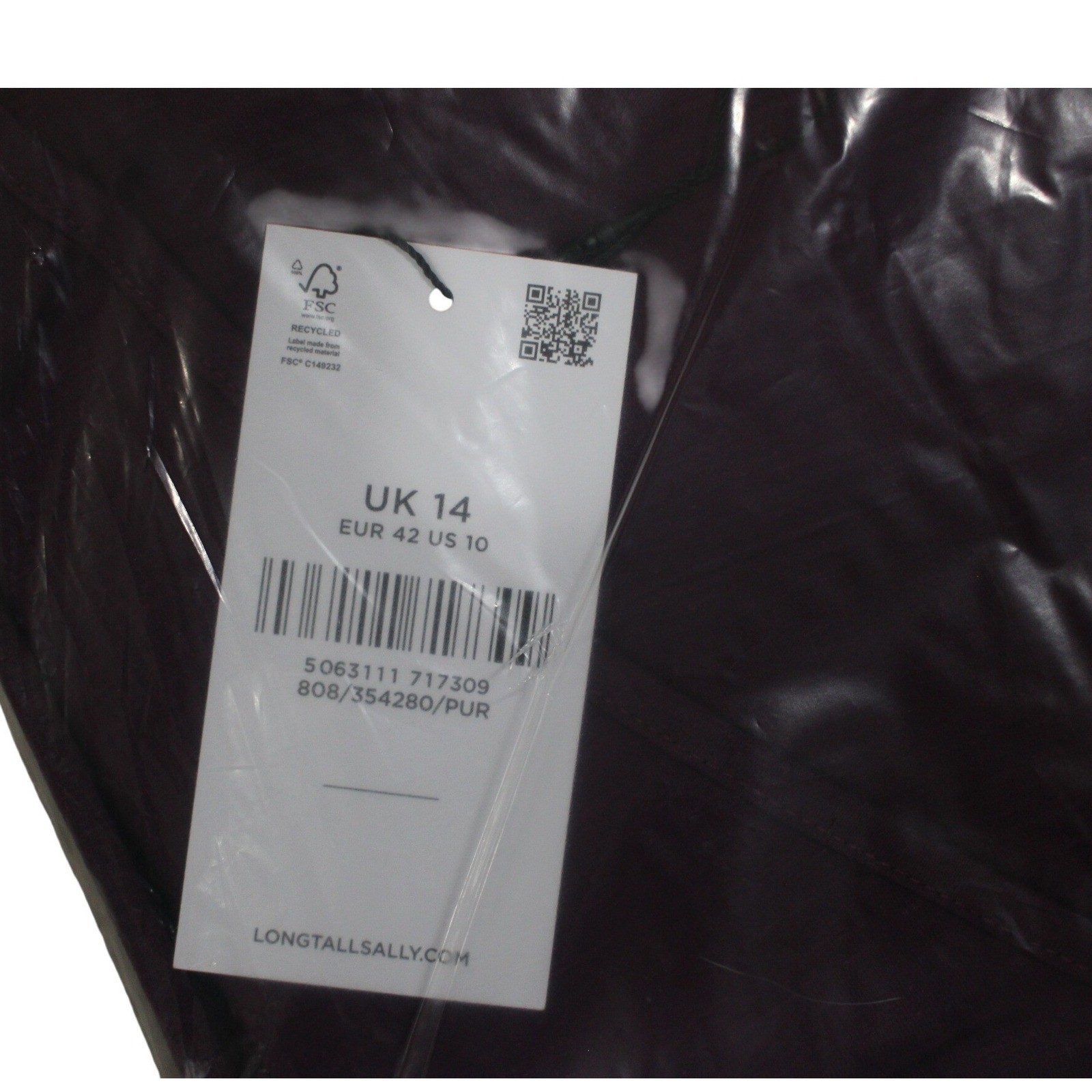 LTS Long Tall Sally UK14 US10 Tall V Neck Top NWT