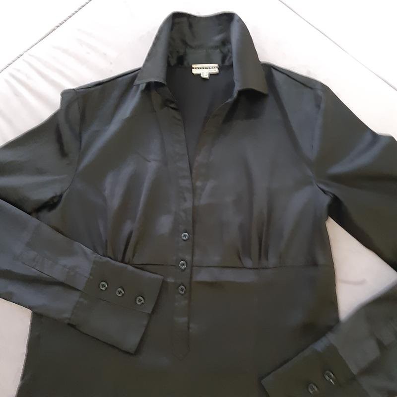 Women Etam shirt black satin 36/S/44