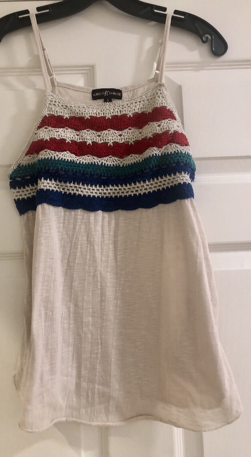Almost Famous Vintage Coastal Preppy Crochet Boho Revival Quiet Luxury Size S