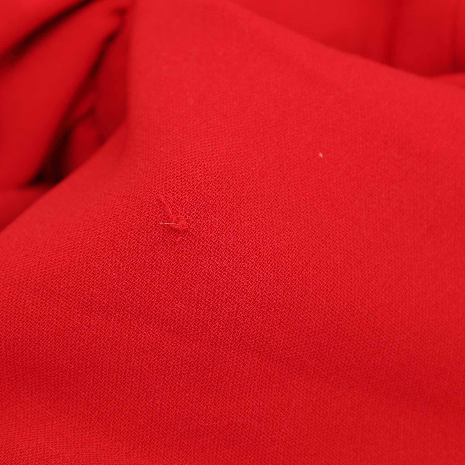 Magda Butrym Red Stretch Wool Ruffled Rose Strapless Top XS