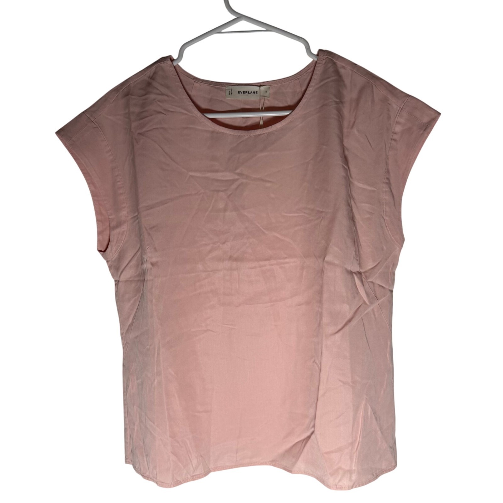 Everlane The Muscle Top in Butterlite Soft Rose Size Small NWT