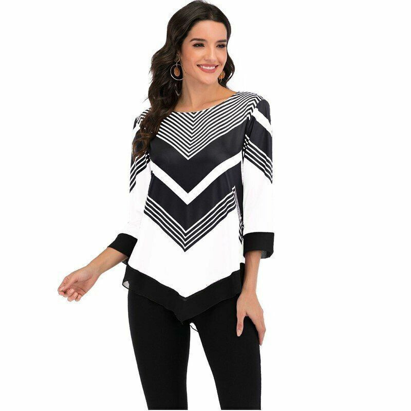 Blusas De Mujer Mangas Estampada Largas Elegante Camisa Para Mujer Blusa Moda