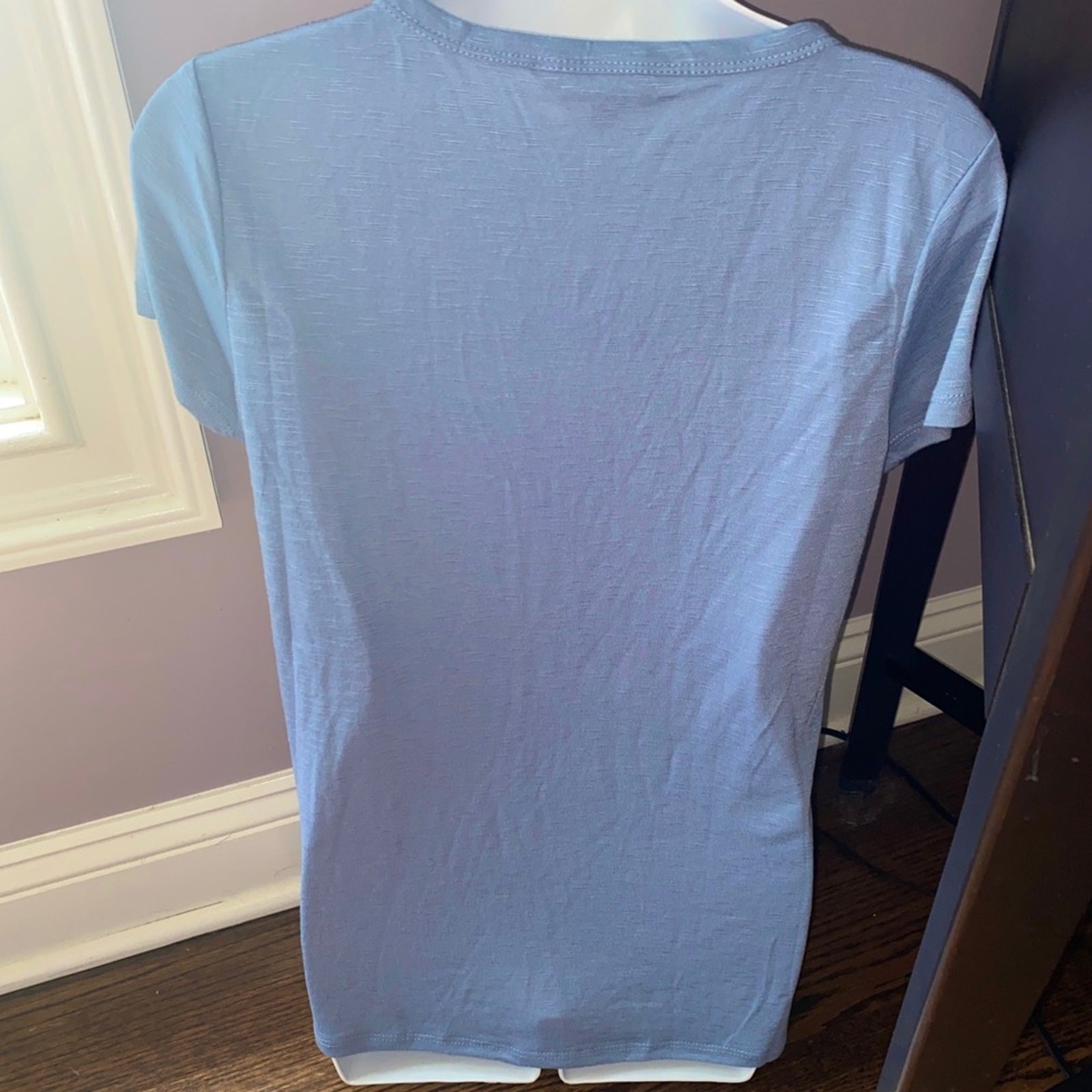 NWT Harmony & Balance Lace Up Athleisure Short Sleeve Top, M