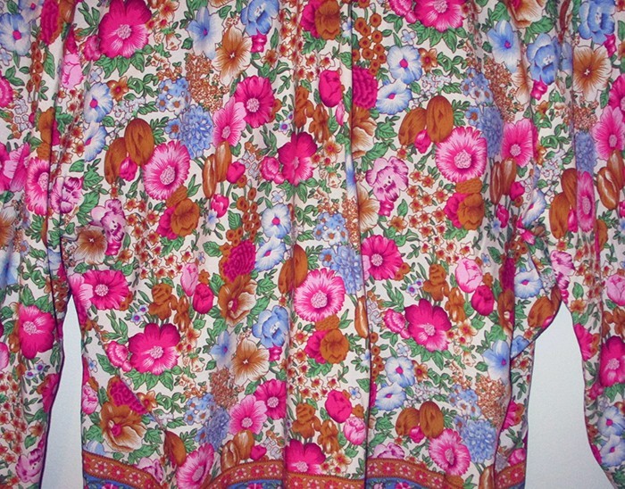 NWT! WALKER & WADE RED PINK BLUE GREEN FLORALS RUFFLE COLLAR SHIRT TUNIC TOP XL